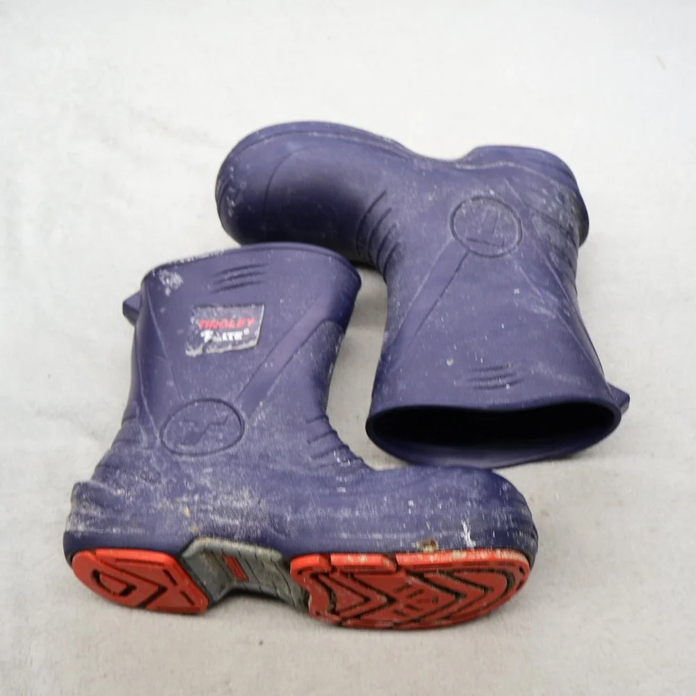 Tingley Flite Unisex M7 W9 Rain Boots Blue Waterproof Slip Resistant Utility